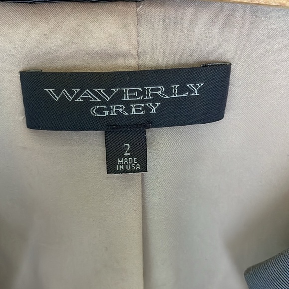 Waverly Grey Tweed Jacket Size 2 Made in USA - Picture 4 of 7